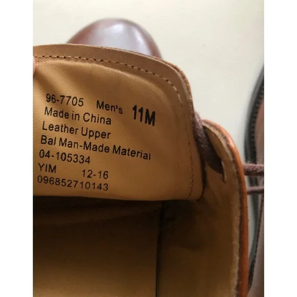 Chaps Mens Shoes 11M Oxfords Leather Lace Up Brown Dress/ Work Formal - Picture 5 of 6